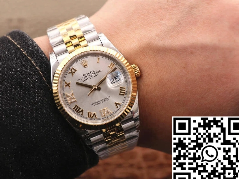 Yellow Rolex EW Factory Diamond M126233-0031 Gold Dial Datejust 0727